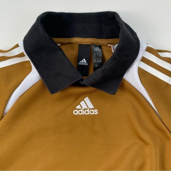 Adidas Women's Brown Black White Track Sweatshirt Oversized Boxy Fit Size XS - Picture 4 of 9